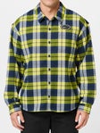 Nike SB Koston Flannel Shirt Midnight Navy/Speed Yellow