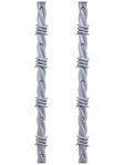 Opera Barbwire Rails Silver
