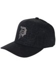 Primitive Dirty P Spin Snapback Hat Black