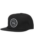 Real x 4Q Snapback Hat Black