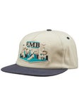 Real EMB Snapback Hat Tan/Charcoal/Denim