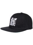 Real Stacked Snapback Hat Black