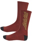 Santa Cruz Solid Flame Strip Socks Maroon