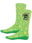 Santa Cruz Allover Screaming Strip Socks Slime