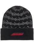 Santa Cruz Wired Flame Dot Beanie Black