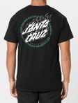 Santa Cruz Wired Flame Dot Crackle T-Shirt Black