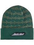 Santa Cruz Wired Flame Dot Beanie Forest