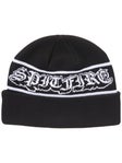 Spitfire Old E Drop Beanie Black/White