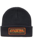 Spitfire Hellfire Script Patch Beanie Black