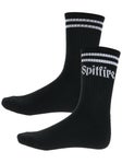 Spitfire Molotov Script Socks Black/White
