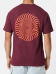 Spitfire Classic Swirl Overlay T-Shirt Burgundy