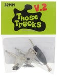 Slushcult Those Trucks V2 Fingerboard Trucks Silvr 32mm