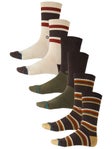 Stance Mill House 3 Pack Socks Dark Brown 