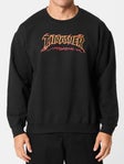 Thrasher Cracked Crewneck Black