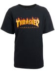 Thrasher Flame YOUTH T-Shirt Black