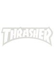 Thrasher Logo Die Cut Sticker White