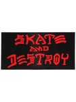 Thrasher Skate And Destroy Large Sticker Black