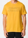 Thrasher Shadow Mag Logo T-Shirt Gold