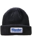 Thunder Script Patch Beanie Black