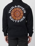 Thrasher x Spitfire Classic Swirl Hoodie Black