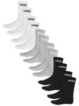 Vans Classic Crew Socks 6pk White/Black/Heather