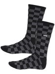 Vans Checkerboard Crew Socks Black/Charcoal