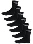 Vans Classic Half Crew Socks 6pk Black