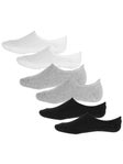 Vans Classic No Show Socks 6pk White/Black/Heather