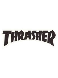 Thrasher Skate Mag Logo Medium Sticker Blue