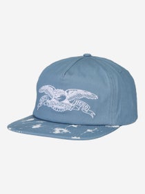 Anti Hero Damn You Basic Eagle Snapback Hat Blue/White