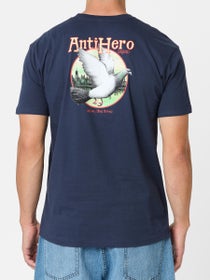Anti Hero Homers Ringspun T-Shirt Navy