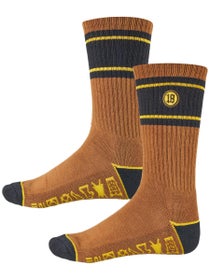 Anti Hero Hecho Por Skate Emb Socks Brown