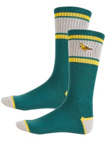 Anti Hero Lil Pigeon Emb Socks Green/Yellow/Grey