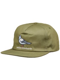 Anti Hero Lil Pigeon Snapback Hat Safari Green