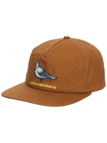 Anti Hero Lil Pigeon Snapback Hat Brown/Yellow