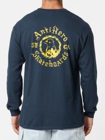 Anti Hero Pigeon Motion Longsleeve T-Shirt Navy/Yellow
