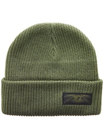 Anti Hero Stock Eagle Label Cuff Beanie Olive/Black