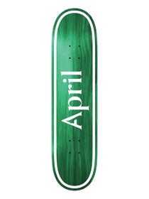 April OG Logo Green TWIN Deck 8.5 x 32.2
