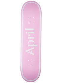 April OG Logo White Pink Deck 8.0 x 31.91