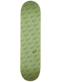 April Yuto Script Logo Green Deck 8.0 x 31.91