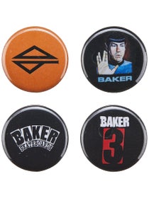 Baker 3 Buttons 4 Pack
