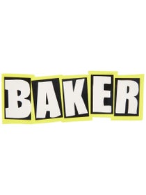 Baker Brand Logo Neon Sticker Yellow