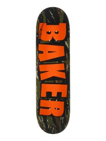 Baker Carozzi Brand Logo Tiger Stripe TWIN Deck 8.38