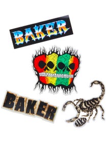 Baker Skulls N Stuff Stickers 4 Pack