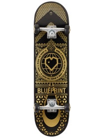 Blueprint Home Heart Black/Gold Complete 8.12 x 31.56