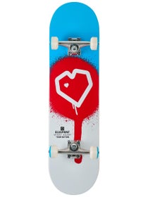 Blueprint Spray Heart Blue/Red/White Complete 8.25 x 32