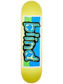 Blind Colored Logo Yellow Deck 8.0 x 31.6