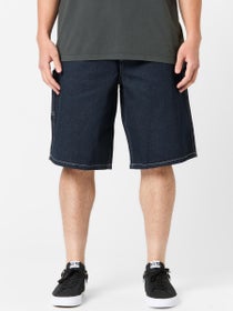 Brixton Builders Carpenter Baggy Shorts Rinse Denim