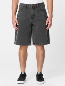 Brixton Builders Carpenter Baggy Shorts Washed Black