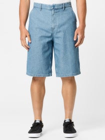 Brixton Choice Chino Baggy Shorts Denim Herringbone